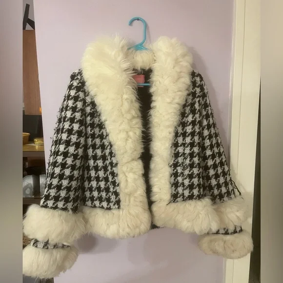 *SOLD ON EBAY* AZALEA WANG HOUNDSTOOTH JACKET - Picture 4 of 12